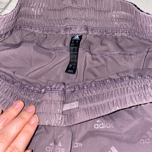 Adidas Women's Lavender Athletic Shorts - Picture 3 of 3